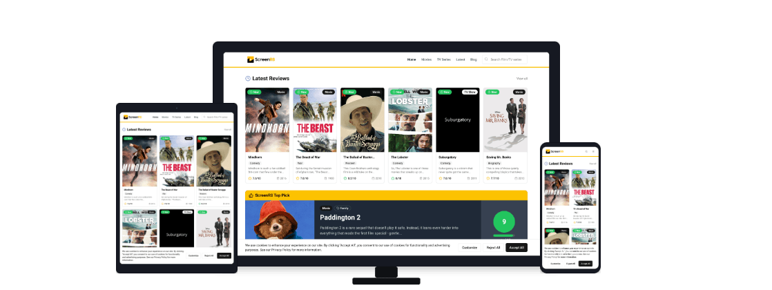 Blog Platform mockup example