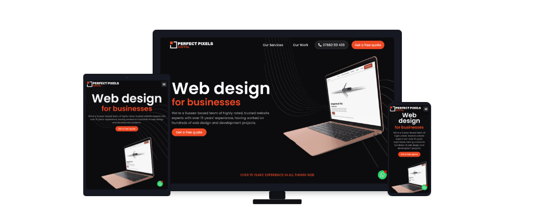 Portfolio Site mockup example